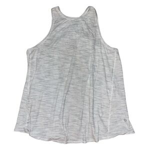 Lululemon Athletica open back grey white space dye tank top women’s size 4-6